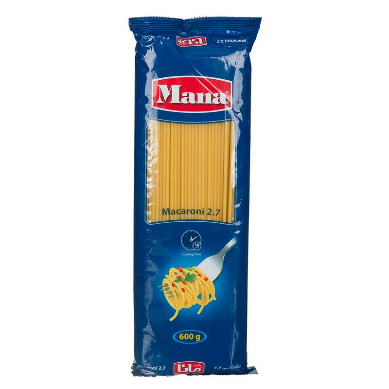 اسپاگتی قطر 2.7 مانا مقدار 600 گرم